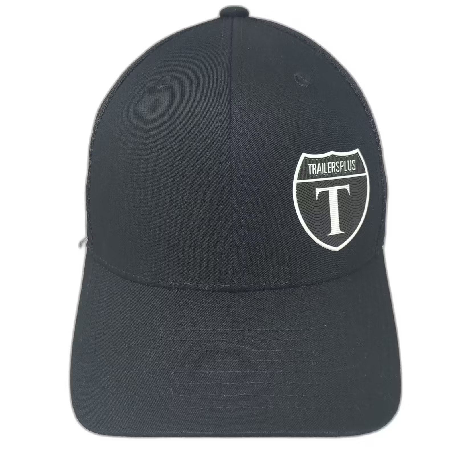 Yupoong Trucker Hat Black White One Size Trailersplus Mesh Snapback Adjustable
